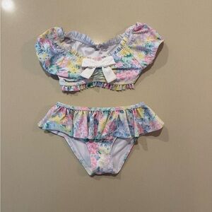 Janie and Jack Floral Kids Bikini - Multicolor